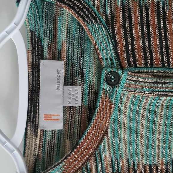 Missoni Multicolor Button Up Cardigan Sweater Size 2. - Picture 3 of 12